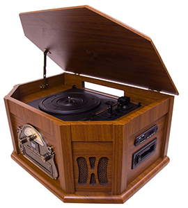 BOYTONE BT-15TBSM Home Audio Classical Vintage Turntable CD Player with AM/FM Radio BOYTONE BT-15TBSM Home Audio Classical Vintage Turntable CD Player with AM/FM Radio